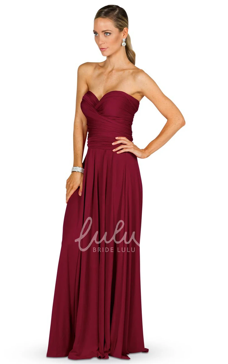 Halter Sleeveless Chiffon Bridesmaid Dress with Ruching Modern Convertible Style