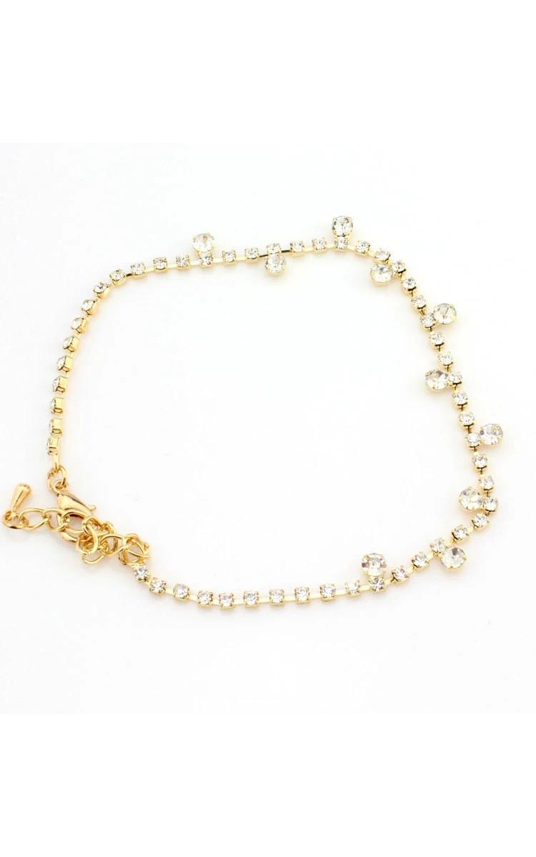 Diamond-studded Jewelry Anklet for Western Style Bridesmaid Dress