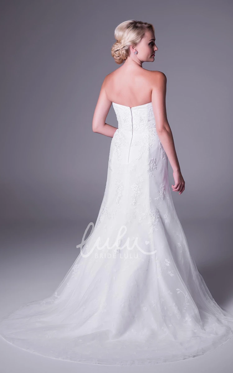 Tulle Sweetheart Wedding Dress Flowy and Elegant