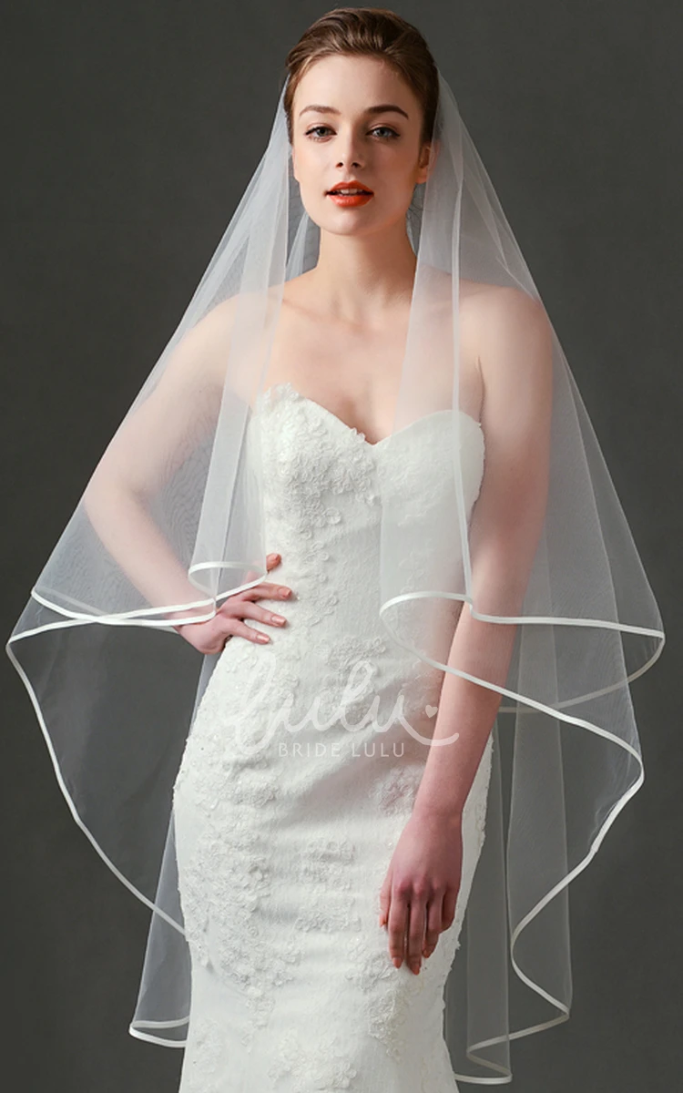 Ethereal Two-Layered Tulle Wedding Veil Wedding Dress