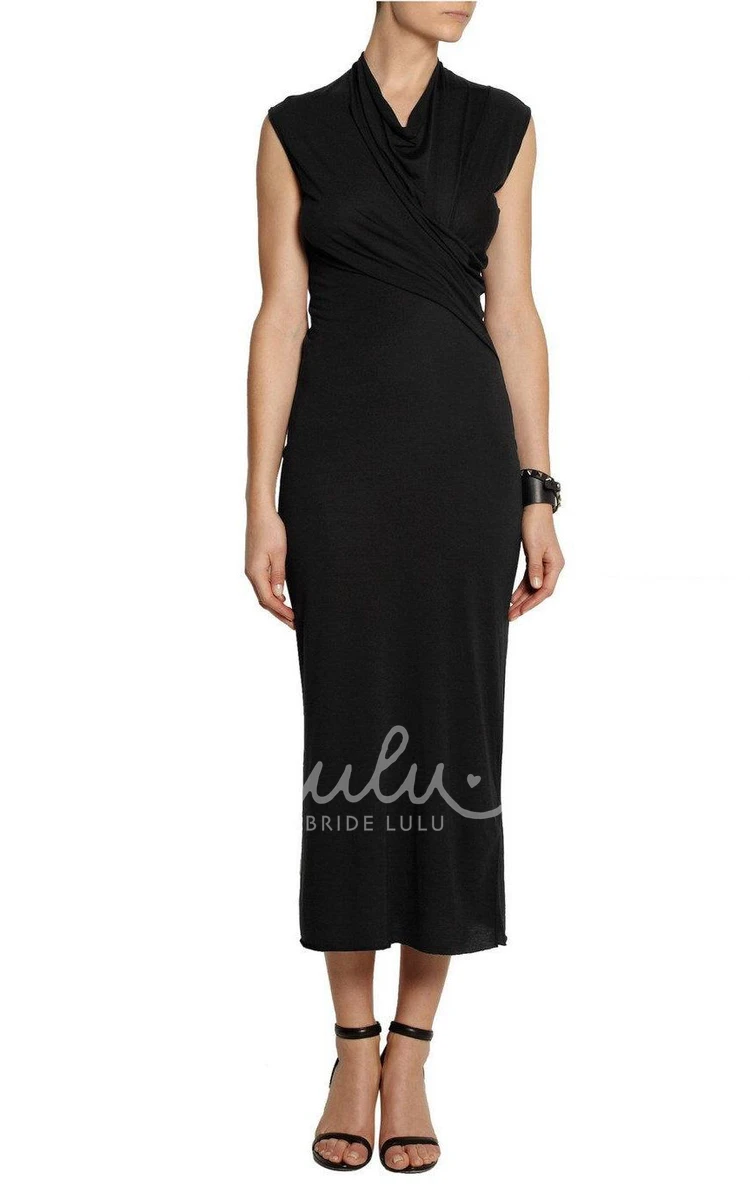 Sleeveless Maxi Dress with Elegant Draping