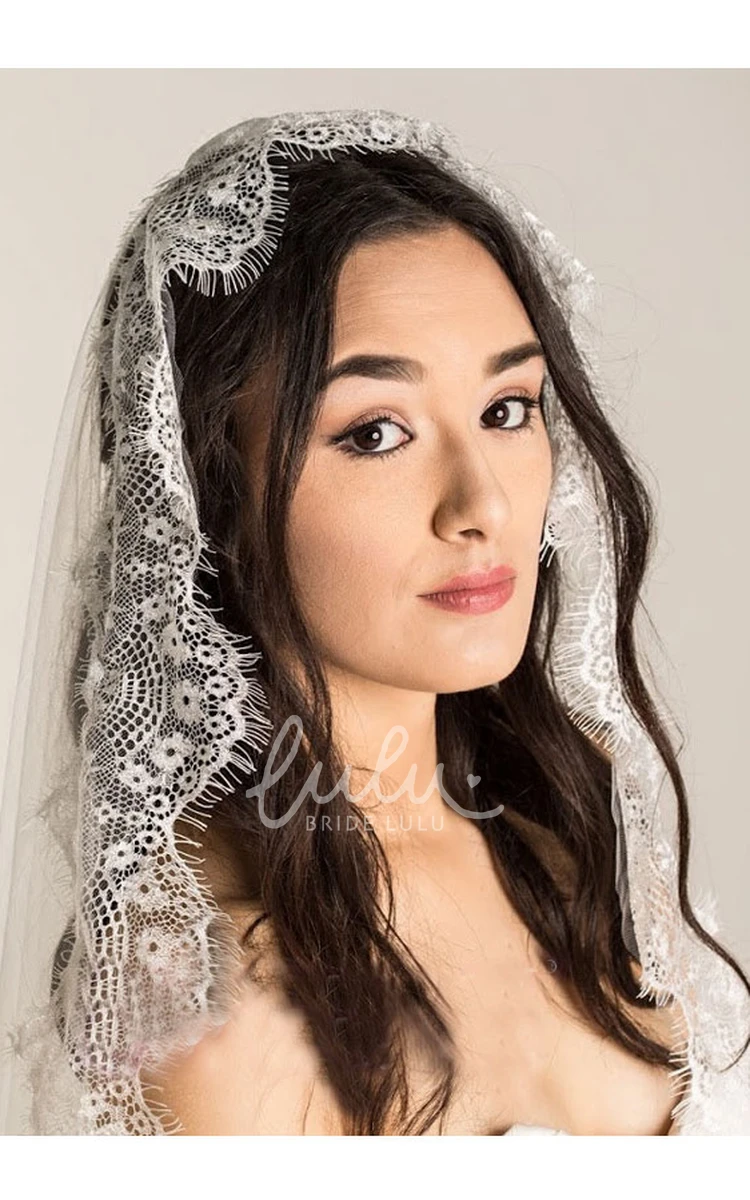 Vintage Lace Bridal Veil with Soft New Headdress Wedding Dress Accessories
