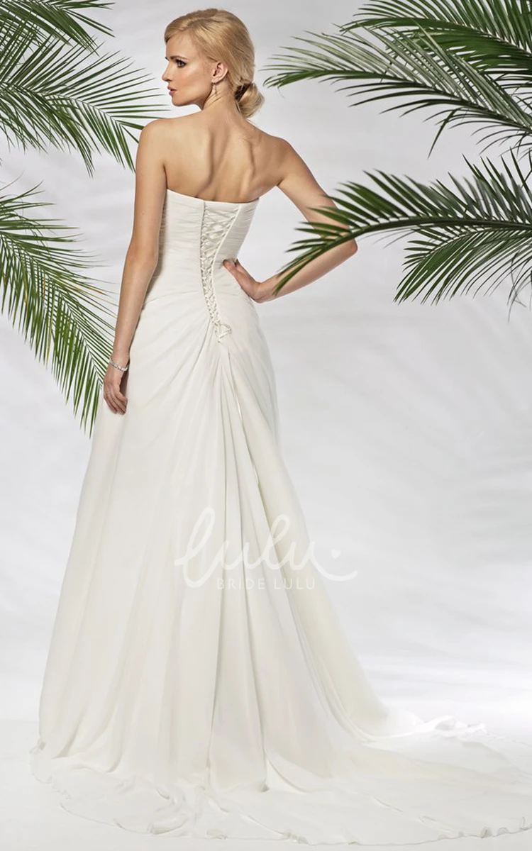 Maxi A-Line Tulle and Satin Wedding Dress with Sweetheart and Waist Jewelry
