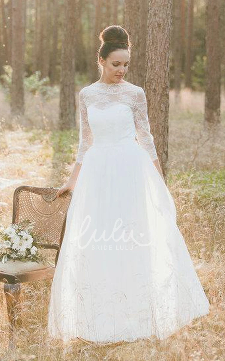 Boho Vintage Lace Wedding Dress Light & Flowy