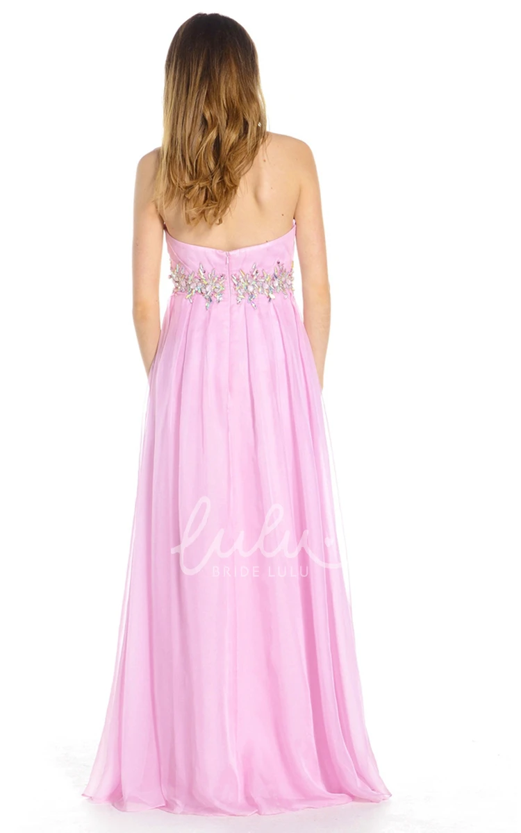 A-Line Sweetheart Ruched Prom Dress with Jewellery Waist Modern Dress