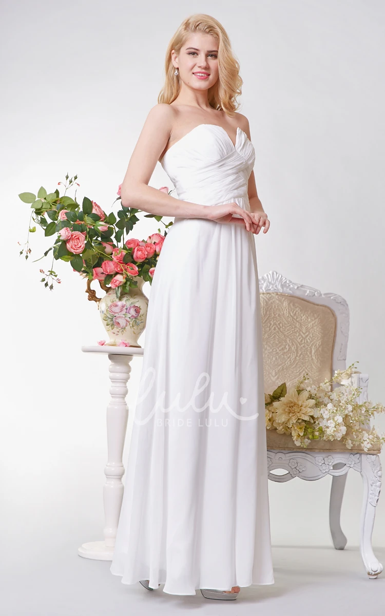 Backless A-line Chiffon Bridesmaid Dress with Sexy Neckline Elegant and Alluring