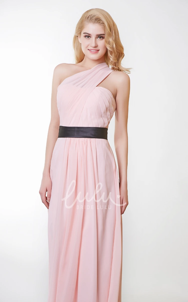 Ruched Chiffon Dress for Women's Formal Events